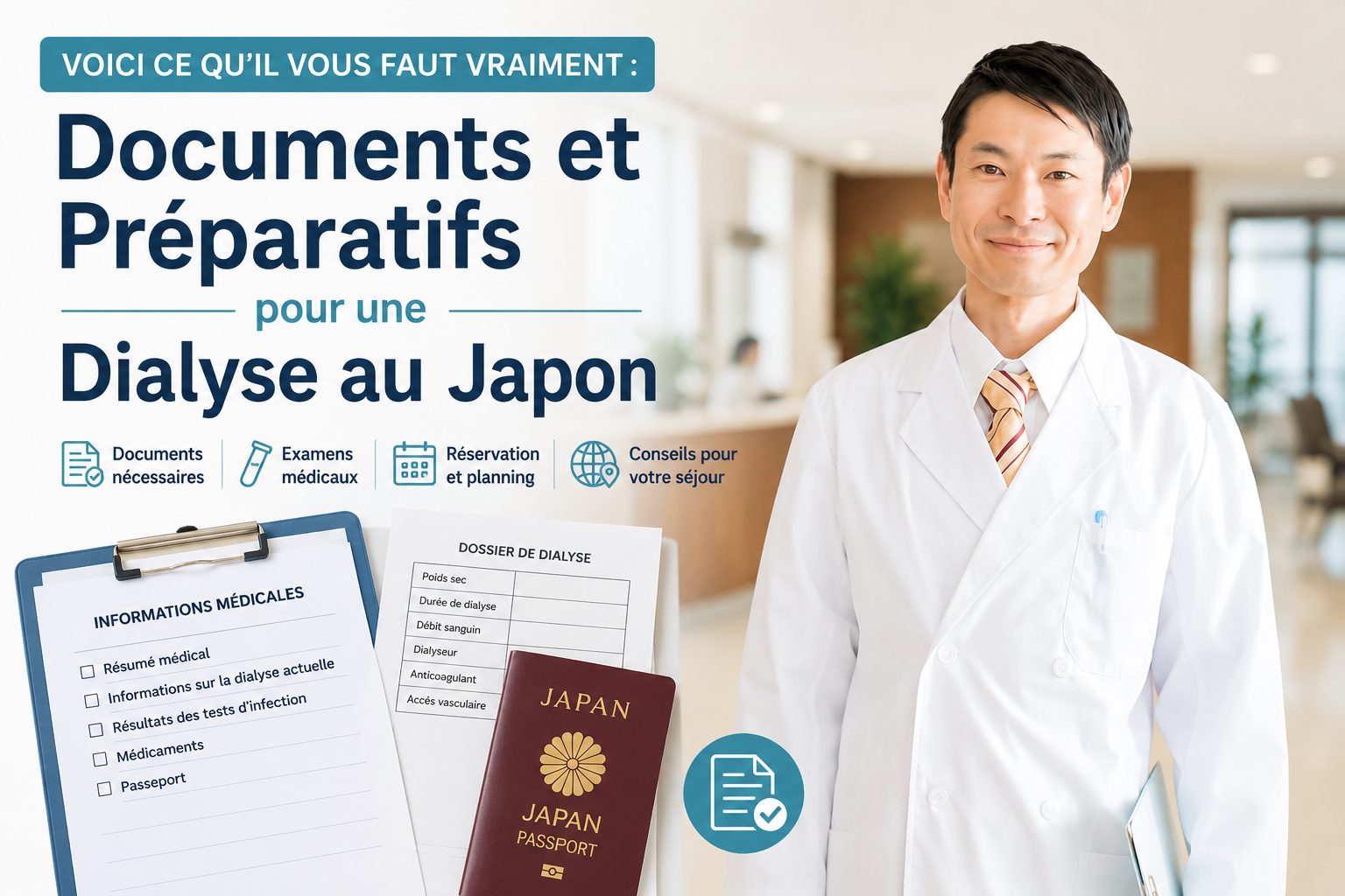 Dialyse au Japon : les documents à préparer — ce que demande vraiment le formulaire