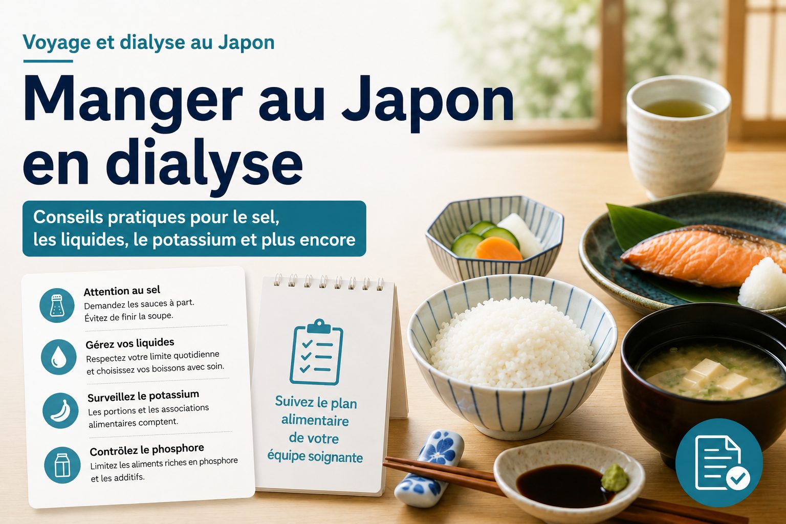Manger au Japon pendant un traitement par dialyse